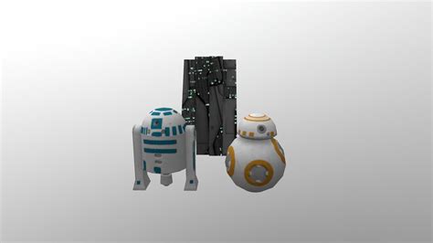 Low Poly Droids Three Star Wars Free Vr Ar Low Poly 3d Model Cgtrader