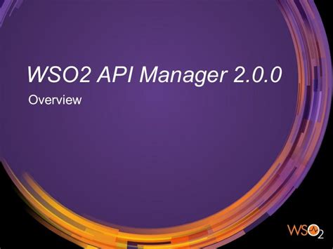 Wso2 Api Manager 20 Overview