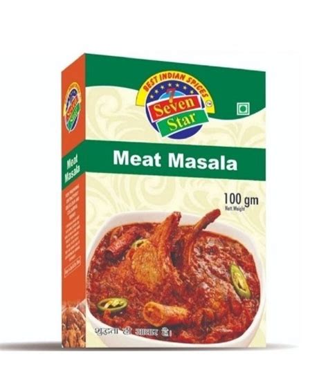 Seven Star Meat Masala Powder Packaging Size 100 G Packaging Type