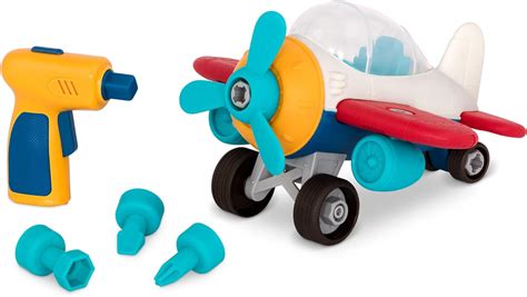 Amazon.com: Battat- Wonder Wheels- Take-Apart Airplane – Toy Plane With Drill For Kids – STEM ...