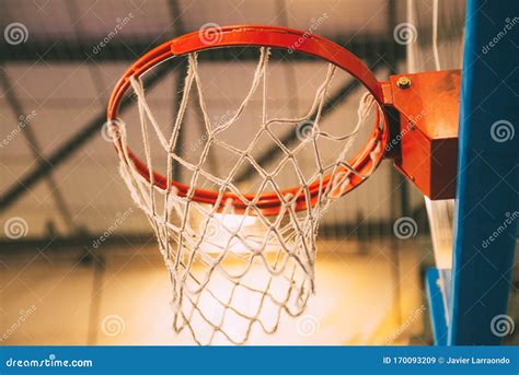 Basketball Basket Inside Sports Hall Stock Image Image Of Athlete