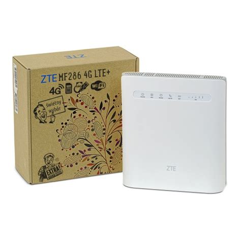 ZTE MF286 Domowy MODEM ROUTER 4G LTE kartę SIM agregacją bez SIMLocka