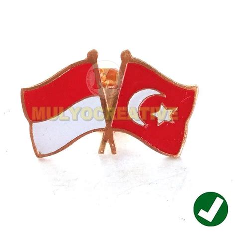 Jual Promo Sekarang Lencana Pin Kerah Bendera Persahabatan Indonesia