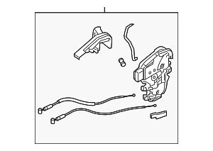 2018 2023 Kia Rio Door Latch Assembly Driver S Side LH 81310 H8000