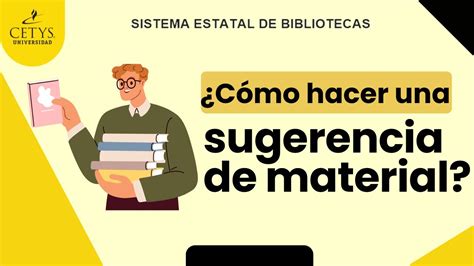 Cómo hacer una sugerencia de material bibliográfico YouTube