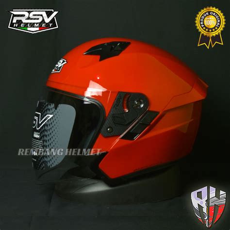 HELM RSV SV300 RED GLOSSY DOUBLE VISOR Lazada Indonesia