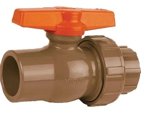 Registro Esfera Viqua Pvc C União Soldável 50mm MercadoLivre