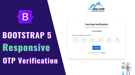 Responsive Otp Verification Form Design Using Bootstrap 5