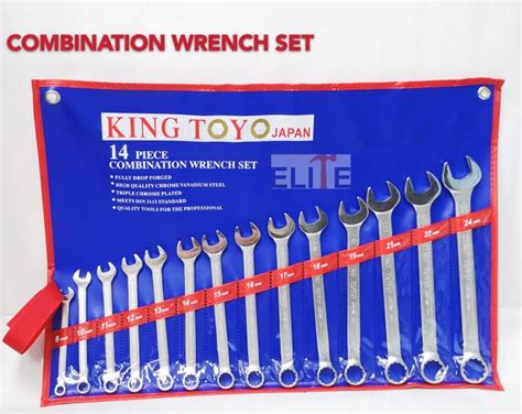 King Toyo Combination Wrench Set Mm Mm Original Lazada