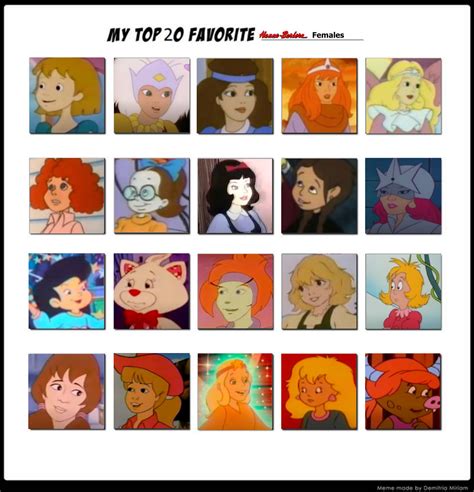 My Top 20 Favorite Hanna Barbera Female Characters By Dawalk86 On