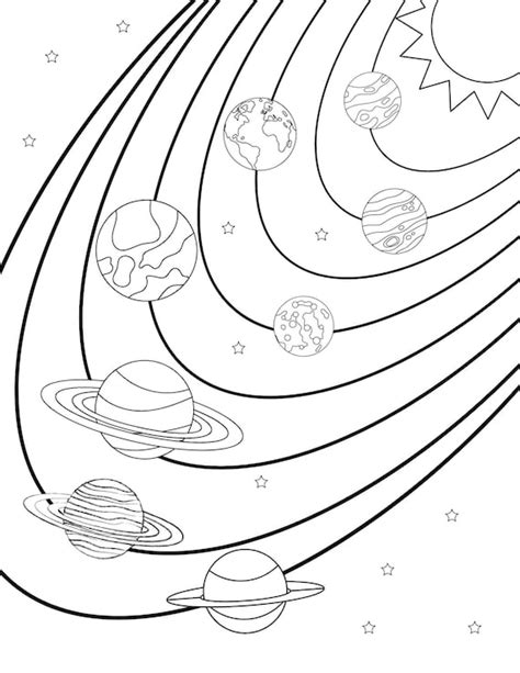 Dibujos De Planetas Pdf Para Colorear Vsun