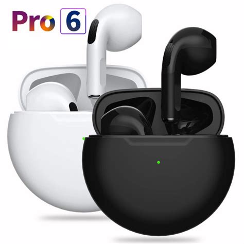 Pro6 True Wireless Earbuds Bluetooth Earphone Touch Control With Mic