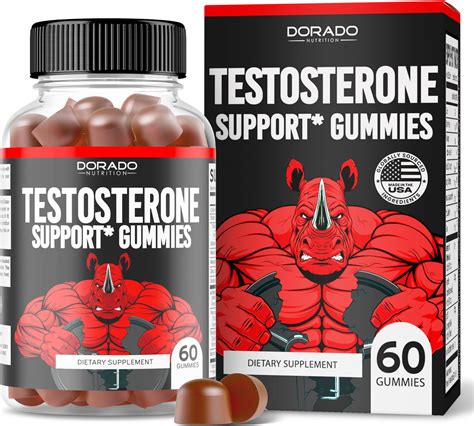 Testosterone Booster For Men Gummies 60 Count Testosterone Supplement For Men