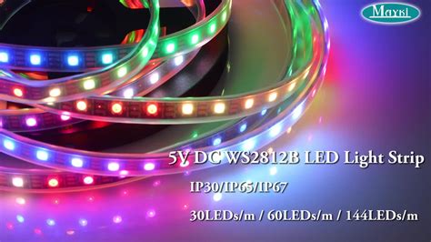 Mayki Ip Waterproof Rgb Led Strip Light With Ws B Ic V Dc For