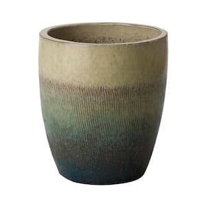 Reviews For Emissary In D X In H Teal Ceramic Round Planter