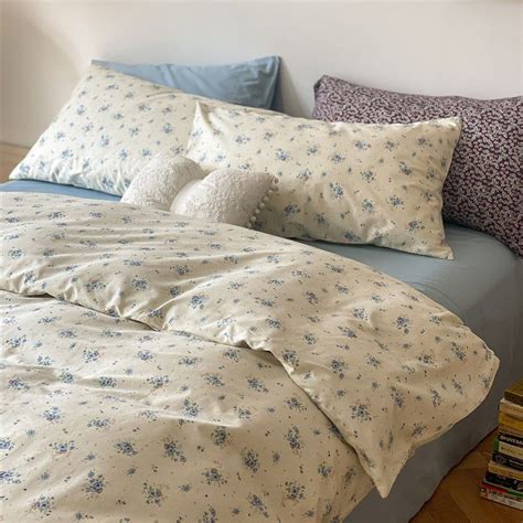 Floral bedding set blue – Artofit