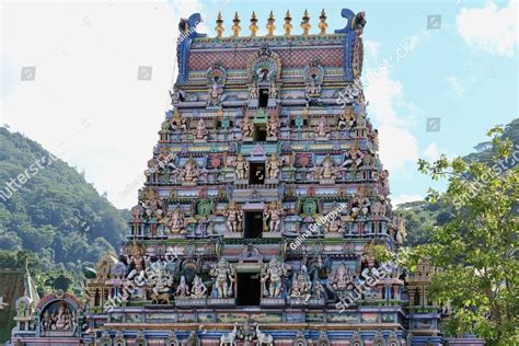 Colorful Facade Of Seychelles Hindu Temple Arul Mihu Navasakthi