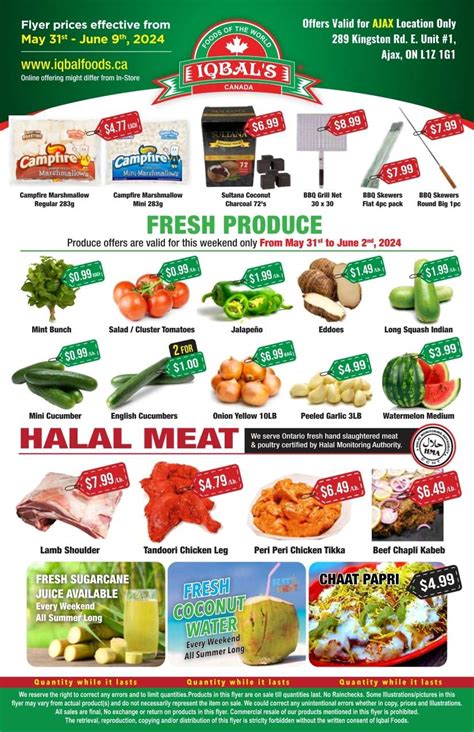 Iqbal Foods Ajax Flyer May 31 To June 9