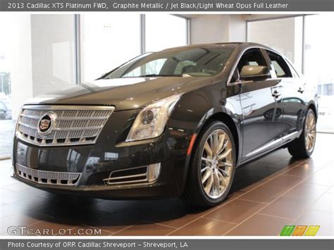 Graphite Metallic 2013 Cadillac Xts Platinum Fwd Jet Blacklight