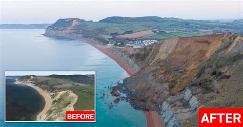 Dorset Jurassic Coast Has Biggest Landslide In 60 Years As Beach Buried Metro News