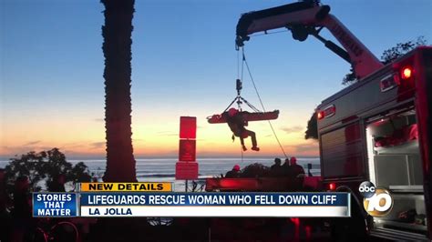 Lifeguards Rescue Woman Who Fell Down Cliff In La Jolla