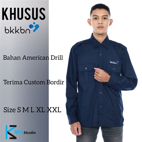 Jual Kemeja Bkkbn Baju Perawat Kemeja Pdl Lengan Panjang Baju Seragam