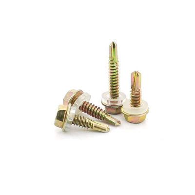 Building Roofing Screw Galvanised Metal Hexagon Head Tek Wood Stainless