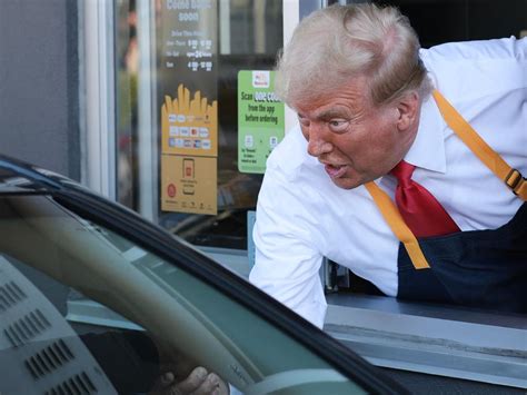 Trump Works At Mcdonalds — And Maga Faithful Line Up To Order