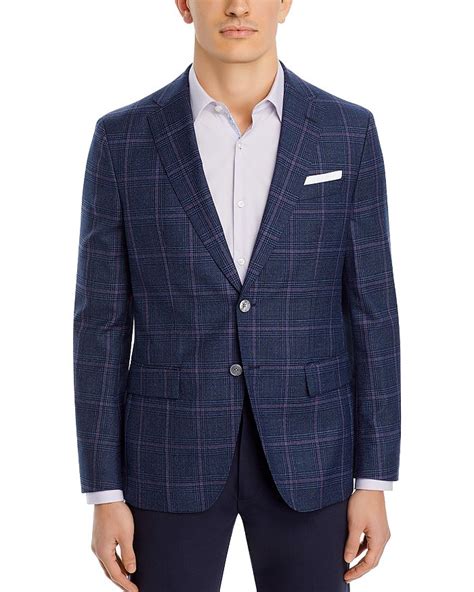 Boss Hutson Slim Fit Windowpane Plaid Blazer Bloomingdales