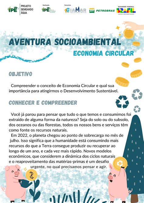 Aventura Socioambiental Economia Circular Projeto Semeando Gua