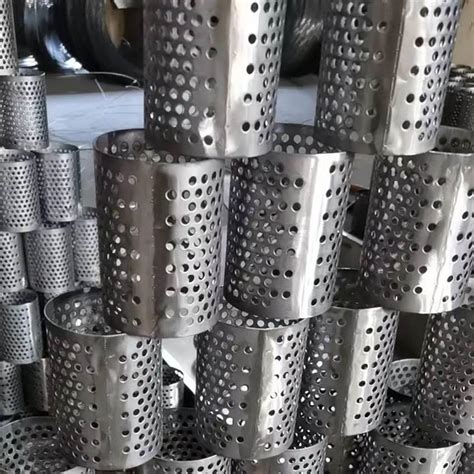 Stainless Steel Filter Cylinder Perforated Metal Tube Strainer Basket