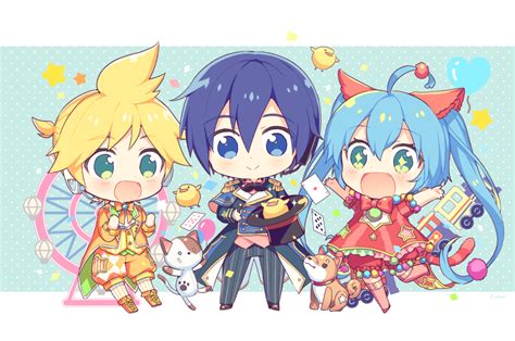 Hatsune Miku Kagamine Len Kaito Wonderlands X Showtime Miku