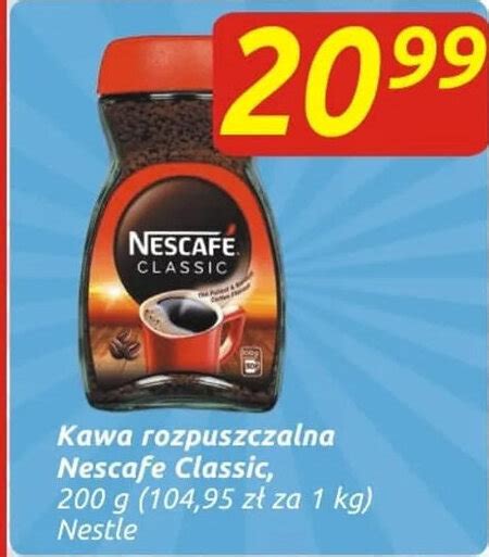 Promocja Nestle Kawa Rozpuszczalna Nescafe Classic G W Spo Em