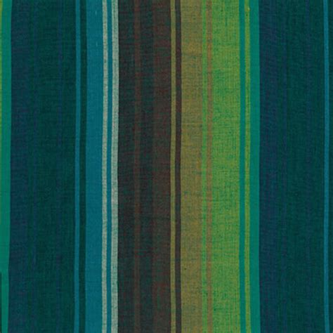 Kaffe Fassett Exotic Stripe Emerald Woven Cotton Fabric By The Yard