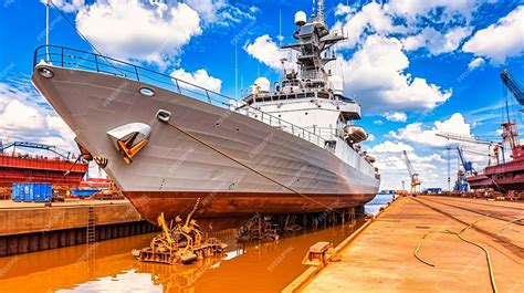 Premium Photo | Historic Military Battleship at Harbor Warship Monument ...