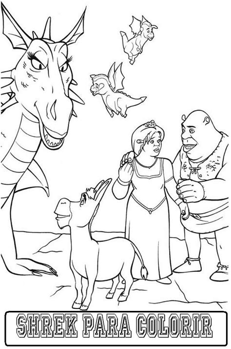 Desenho Do Shrek - Coisinhas para Crianças: Desenhos do Shrek para Colorir