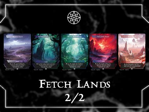 dual shock fetch lands bundle  bonus cards commander land pack