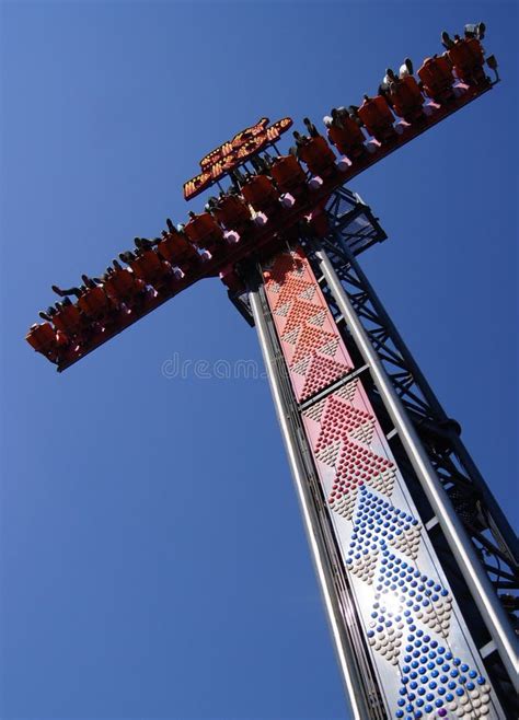 Sky drop tower stock image. Image of exciting, entertainment - 21428829