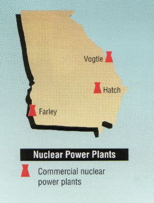 Nuclear Power Plants In Georgia Map - Detailed Map