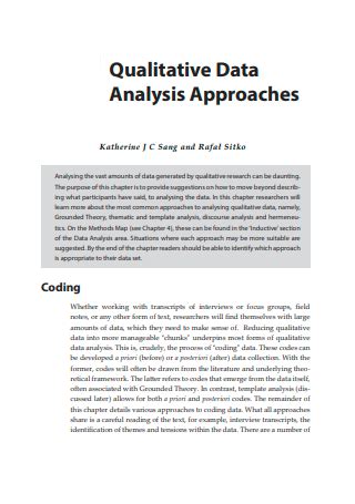 20 SAMPLE Qualitative Data Analysis In PDF