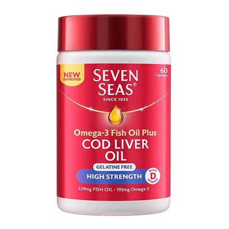 Seven Seas Cod Liver Oil High Strength 60 Capsules Inish Pharmacy