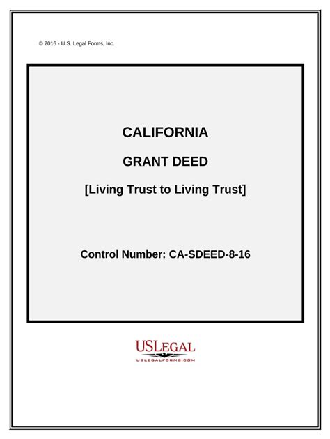 Grant Deed To A Revocable Trust Form California Fill Out And Sign Online Dochub