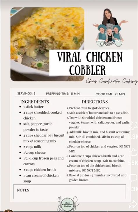 Viral Chicken Cobbler Recipe