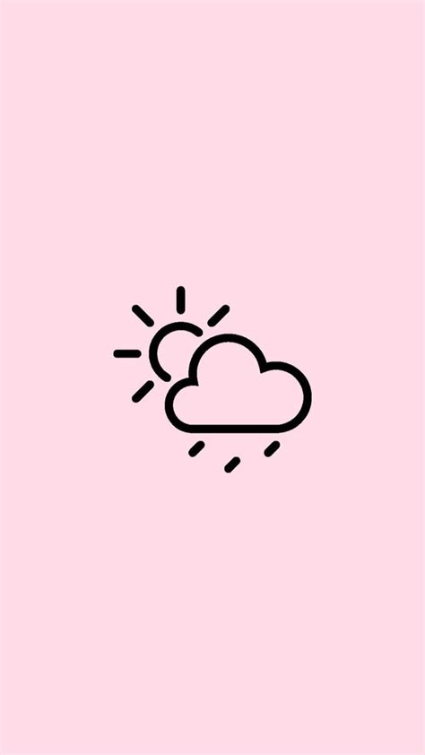 Weather Pink Wallpaper Iphone Ios App Icon Design App Icon