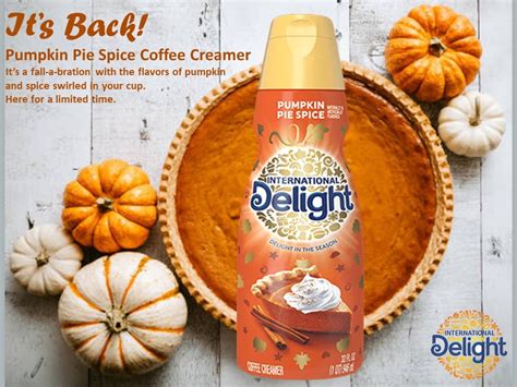 Back For A Limited Timeinternational Delight Pumpkin Pie Spice