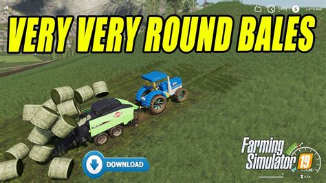 Farming Simulator 19 Fast Round Bale Making Very Very Bales Youtube