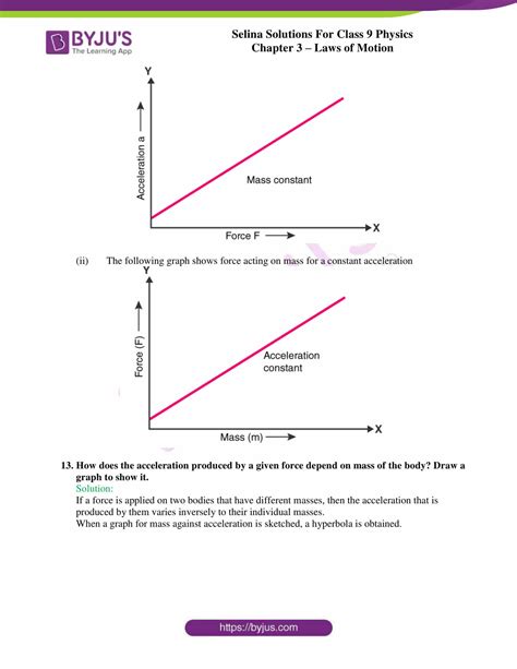 Selina Solutions Class 9 Concise Physics Chapter 3 Laws Of Motion Download Free Pdf