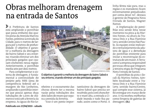 Sopesp Obras Melhoraram Drenagem Na Entrada De Santos