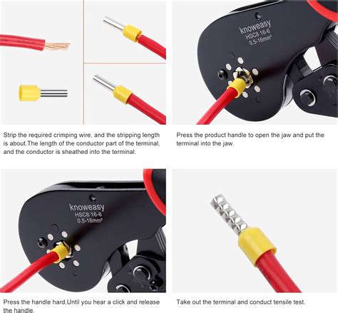 Buy Hexagonal Ferrule Crimping Tool Knoweasy Ferrules Crimping