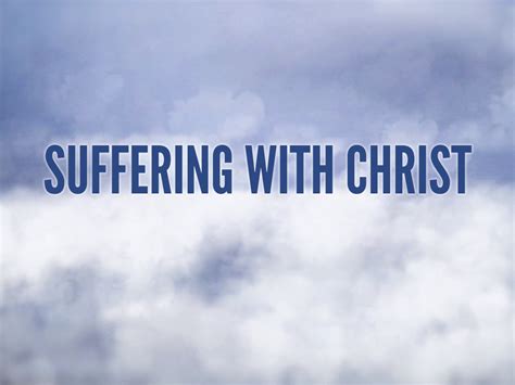 Suffering For Christ - Faithlife Sermons